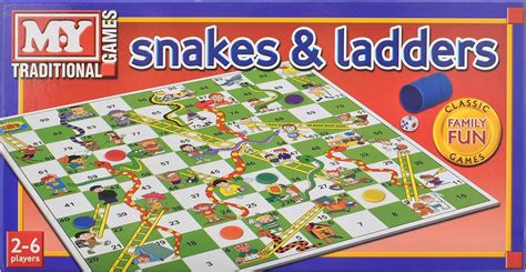 Big Snakes and Ladders Board Game for Kids Adults .